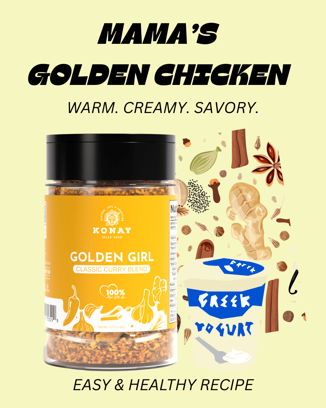 MAMA'S GOLDEN CHICKEN - Konay Spice Shop