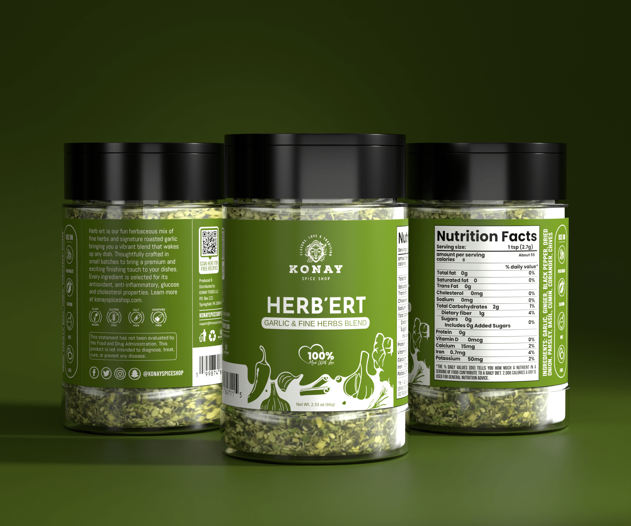 Herb'Ert - Fresh. Herbaceous. Versatile. - Konay Spice Shop